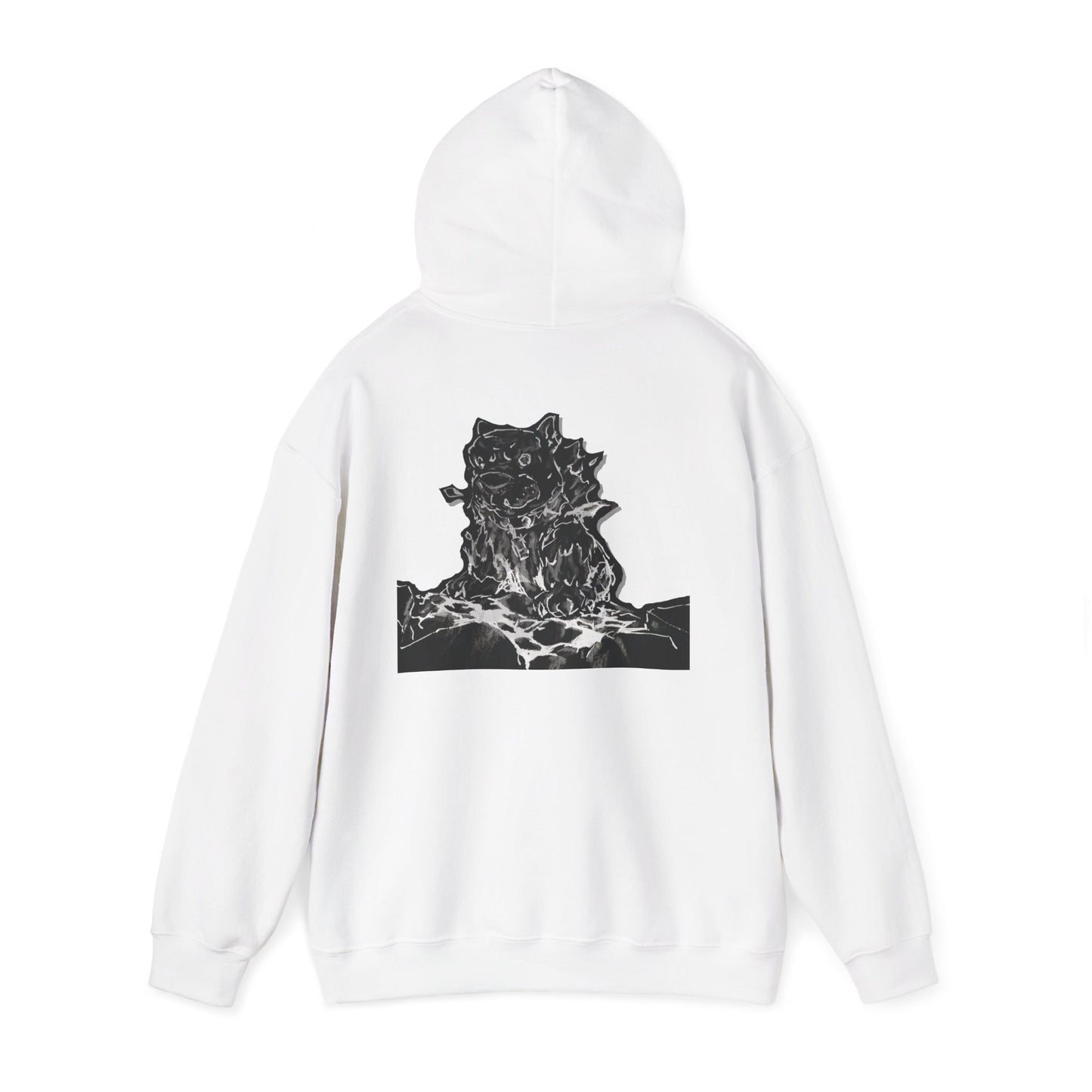 Flames Dog Hooded Sweatshirt