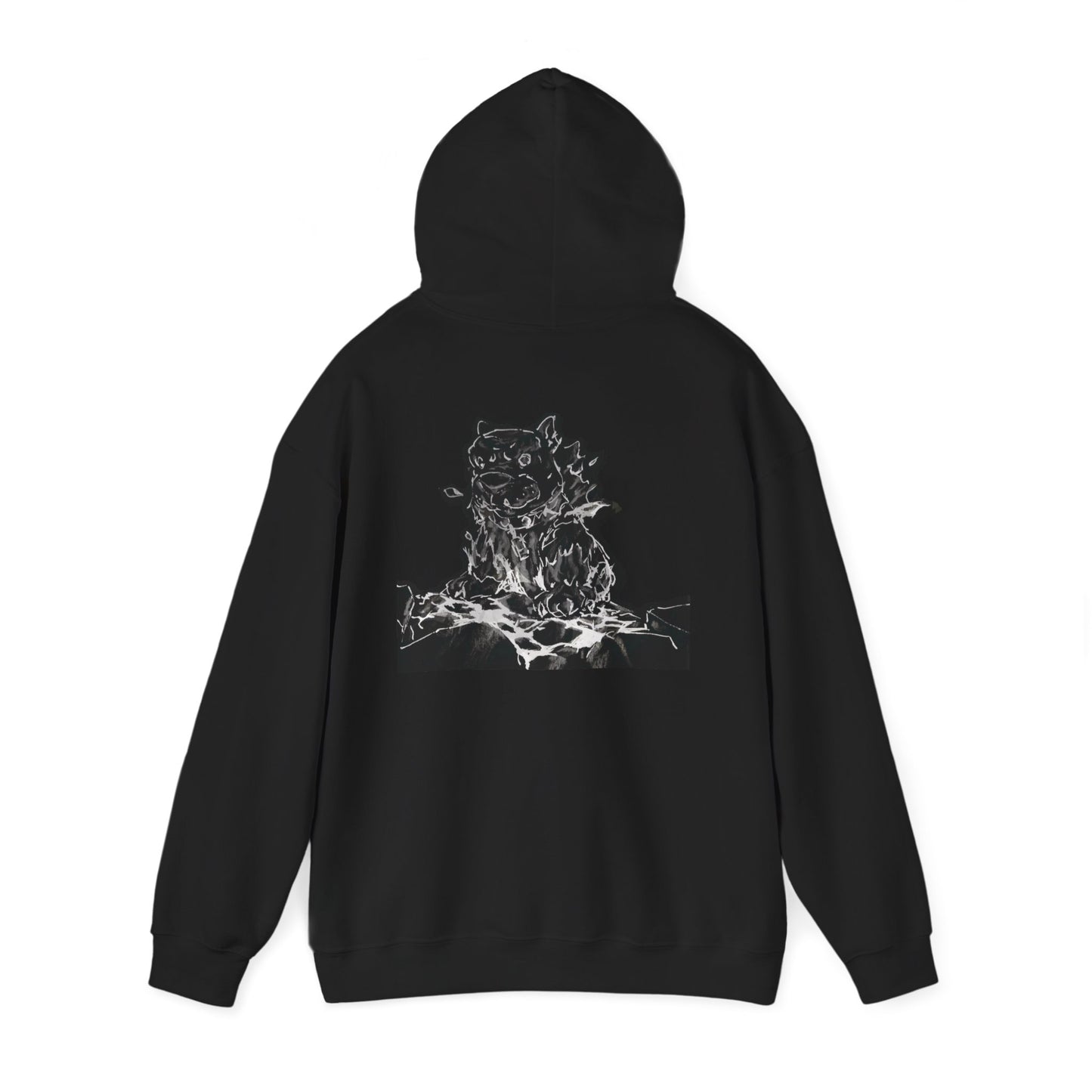 Flames Dog Hooded Sweatshirt