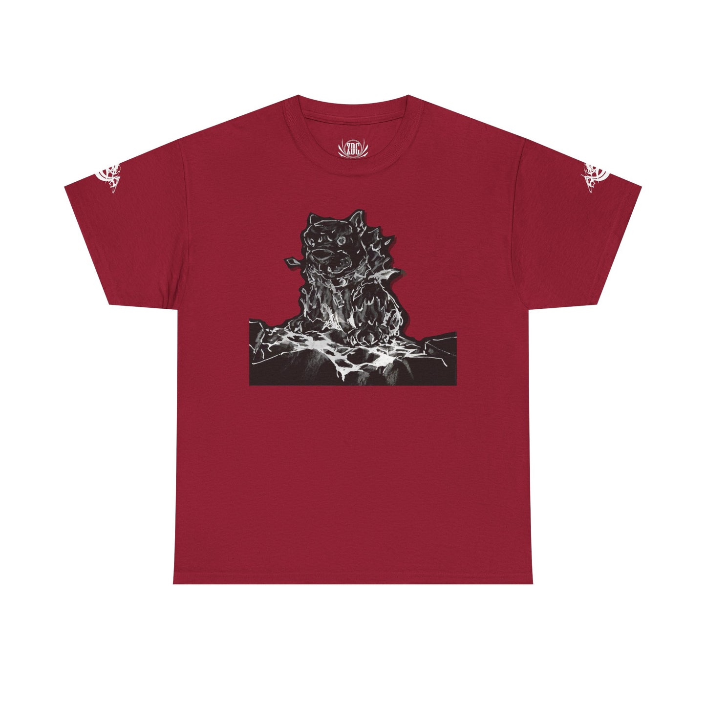 Flames Dog Abstract Tee