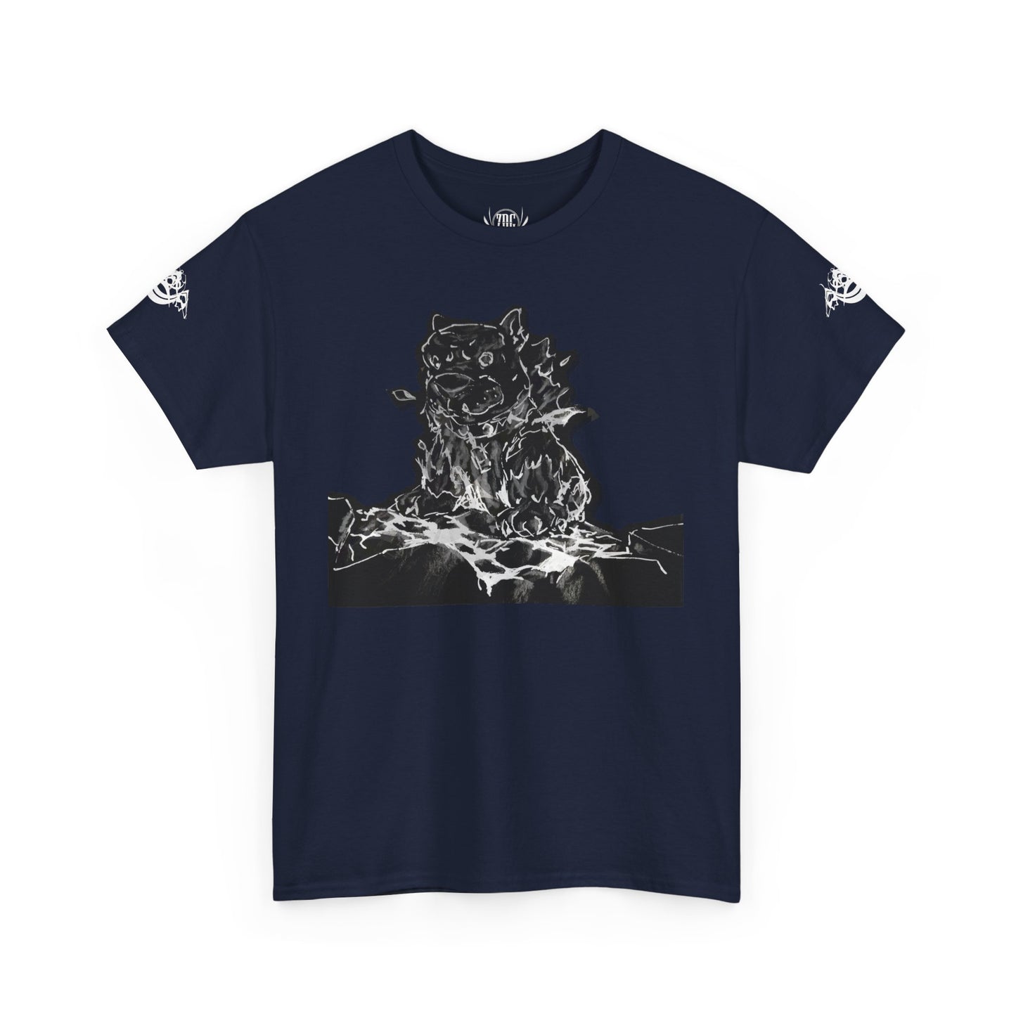 Flames Dog Abstract Tee