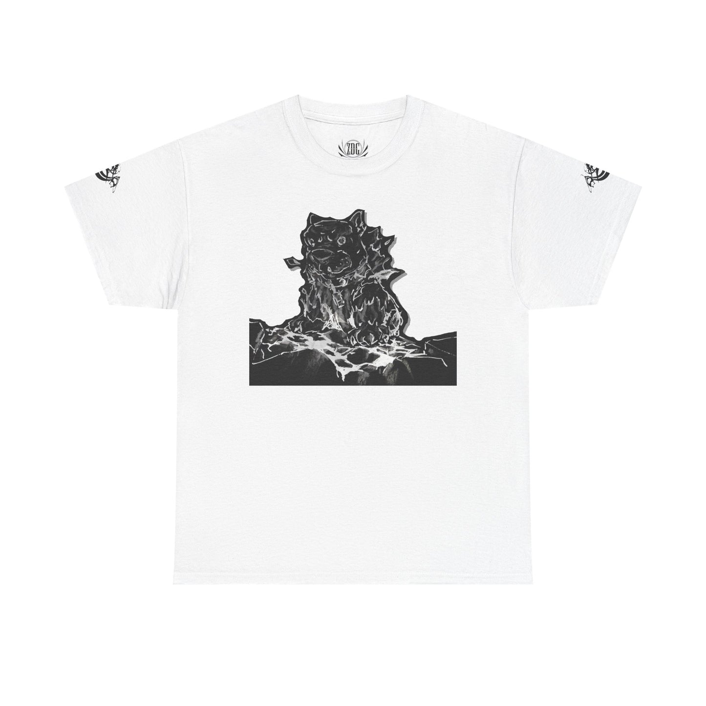 Flames Dog Abstract Tee