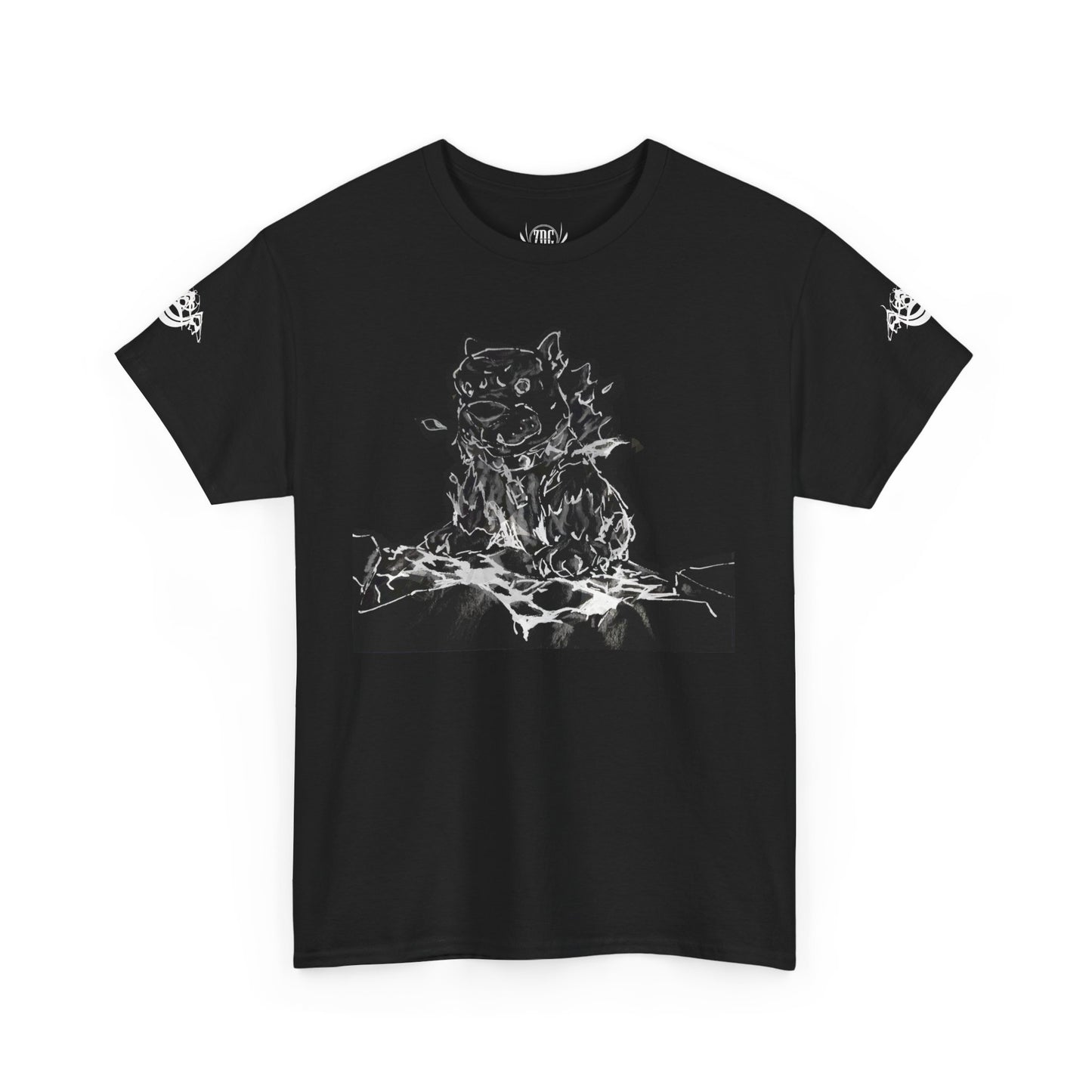 Flames Dog Abstract Tee