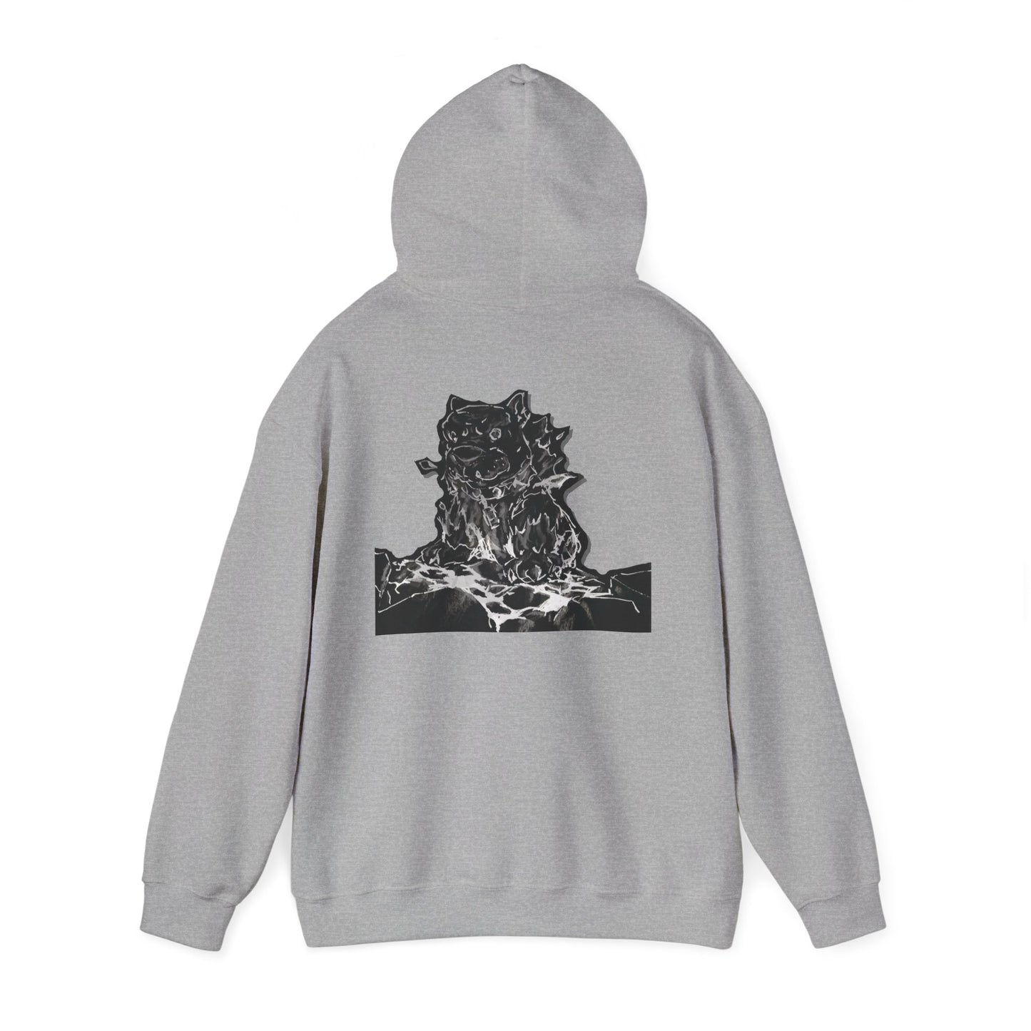 Flames Dog Hooded Sweatshirt