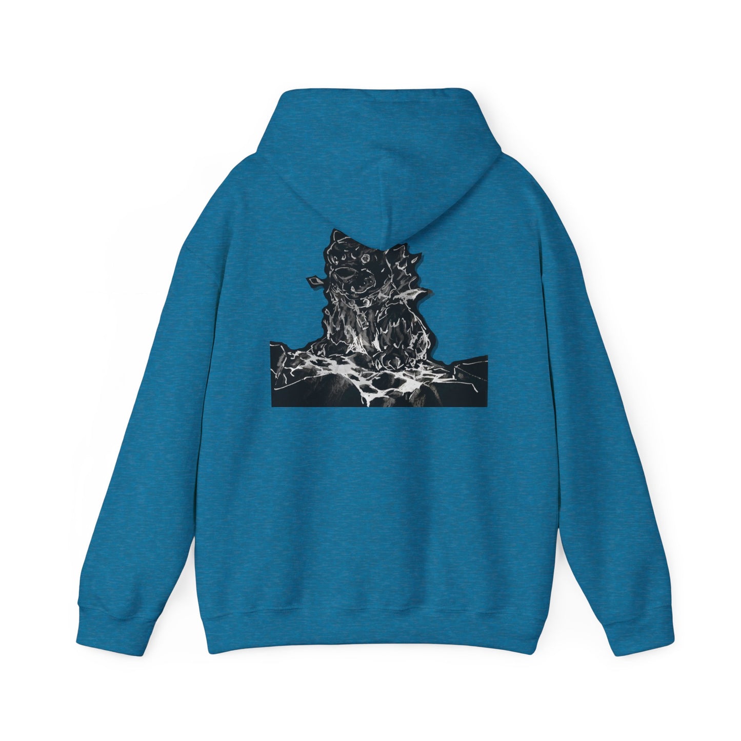 Flames Dog Hooded Sweatshirt