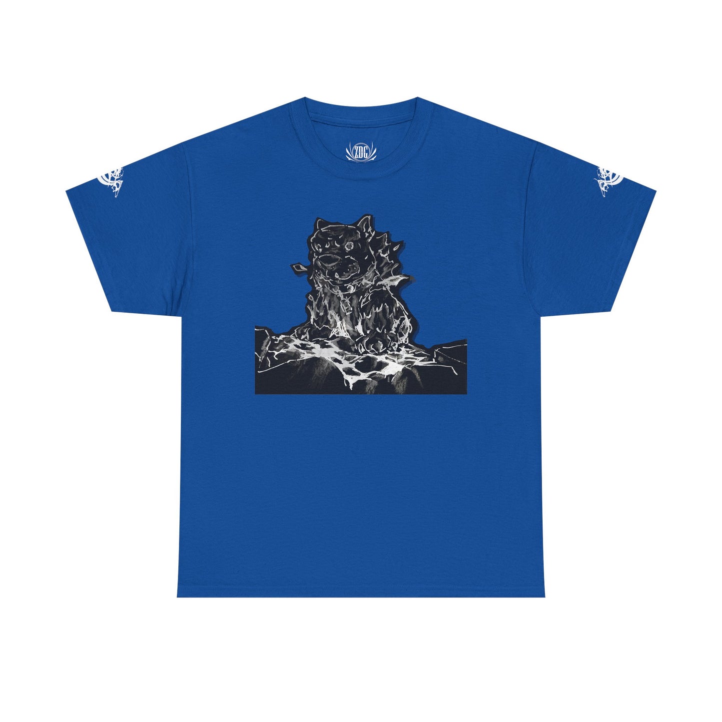 Flames Dog Abstract Tee