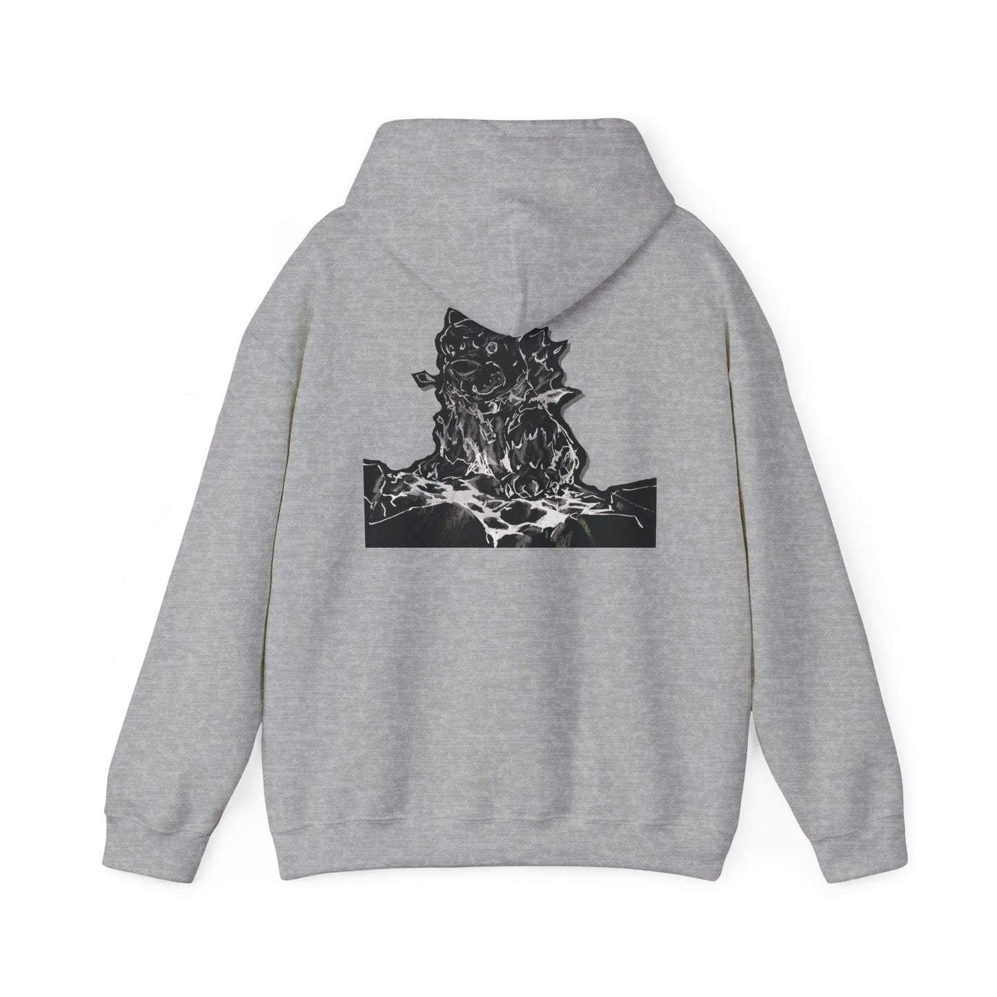 Flames Dog Hooded Sweatshirt