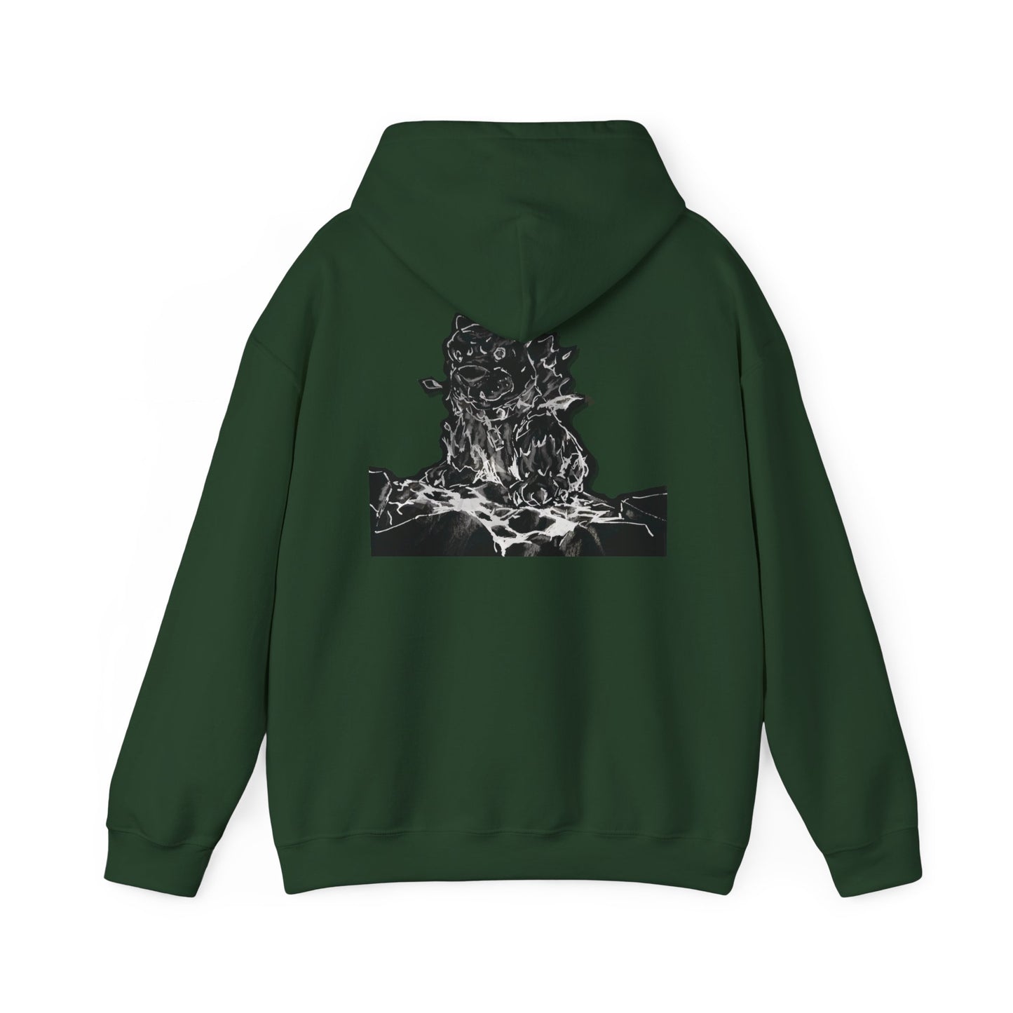 Flames Dog Hooded Sweatshirt