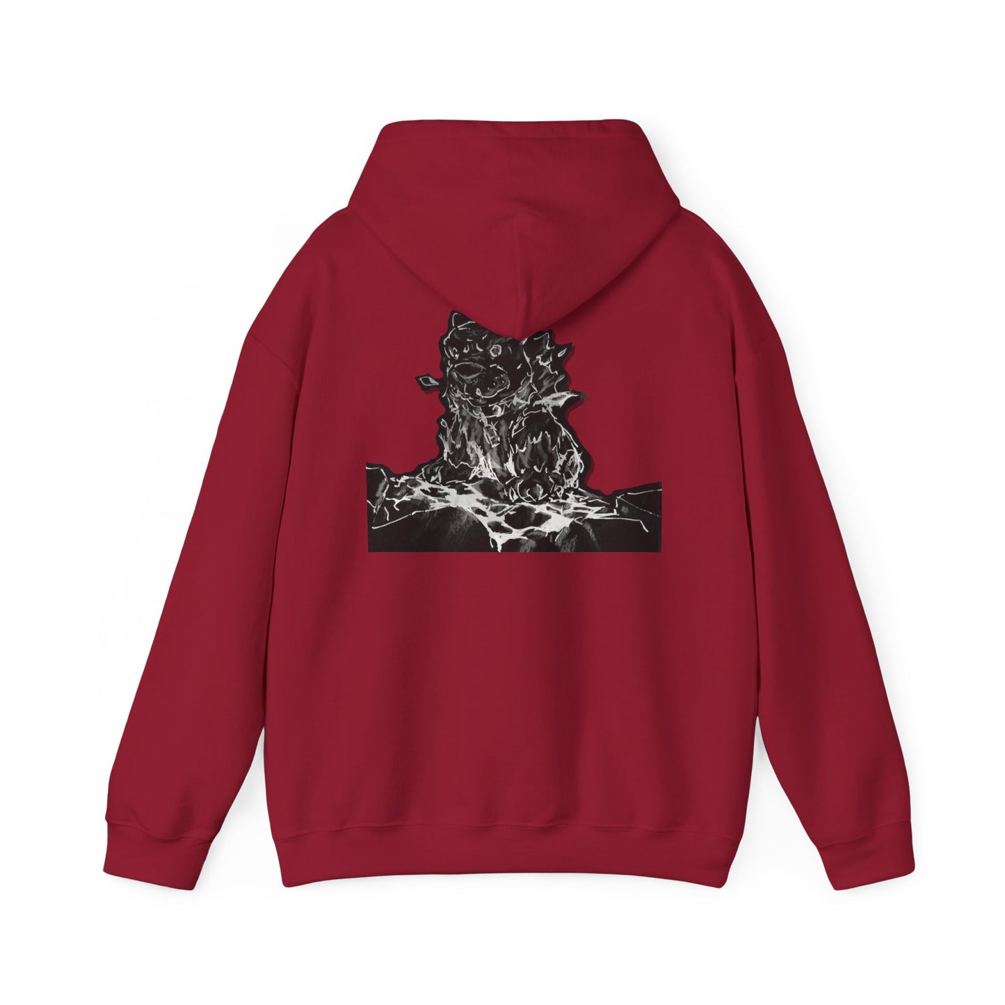 Flames Dog Hooded Sweatshirt