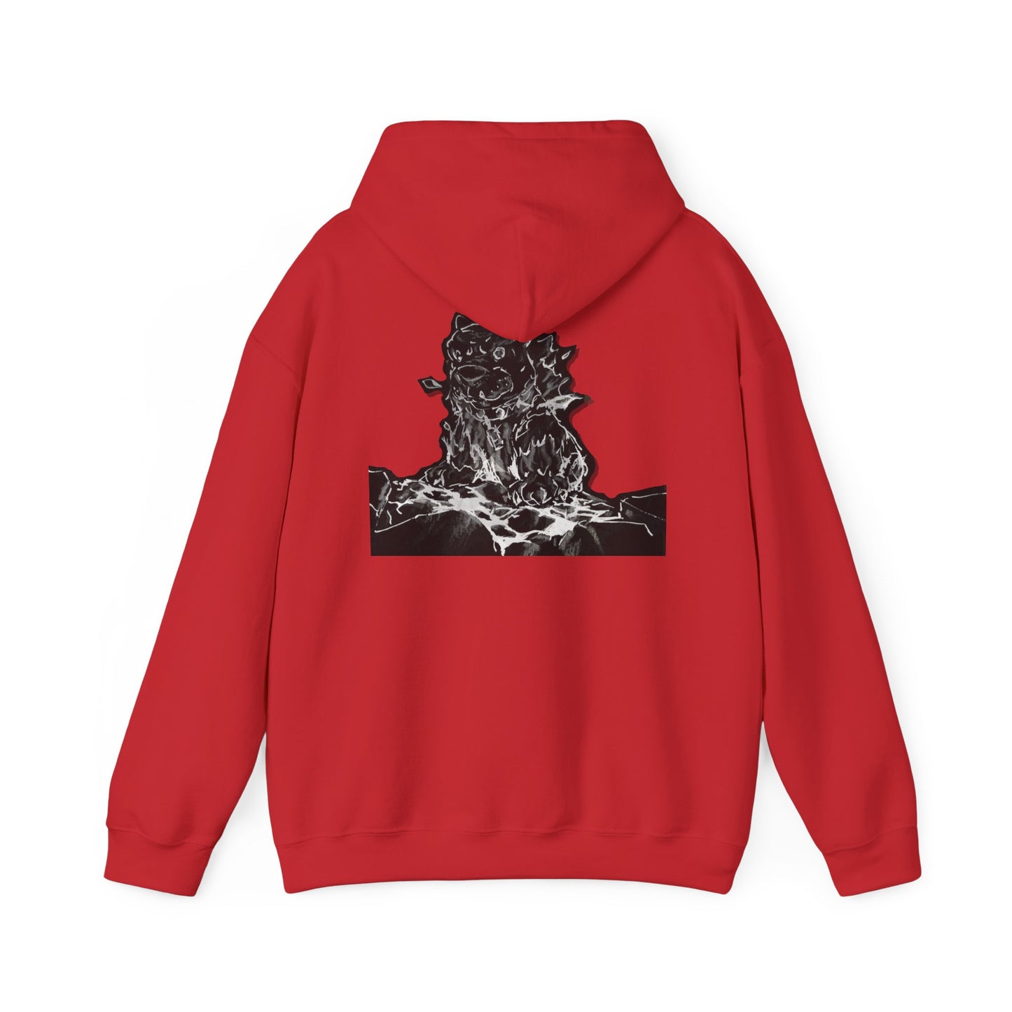 Flames Dog Hooded Sweatshirt