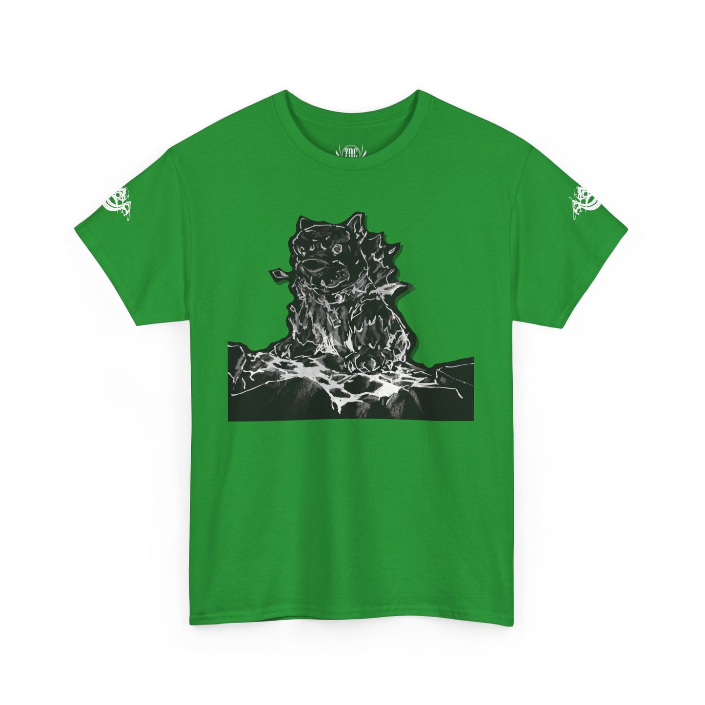 Flames Dog Abstract Tee