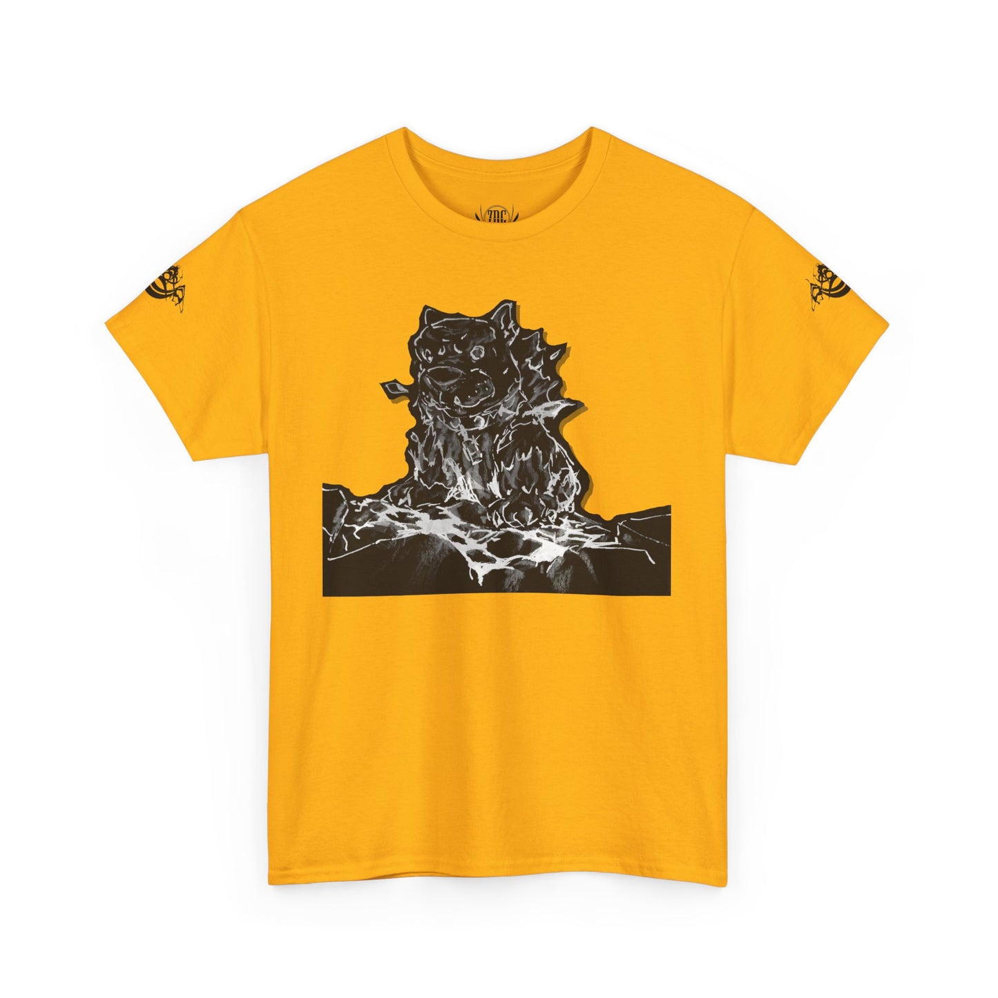 Flames Dog Abstract Tee