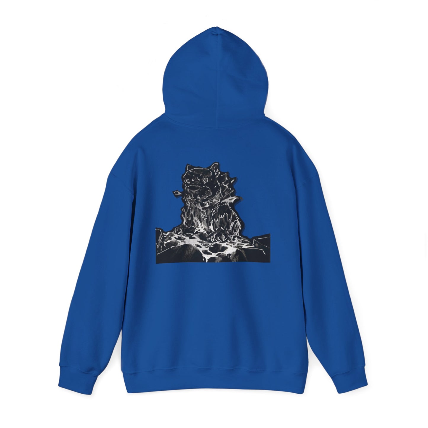 Flames Dog Hooded Sweatshirt