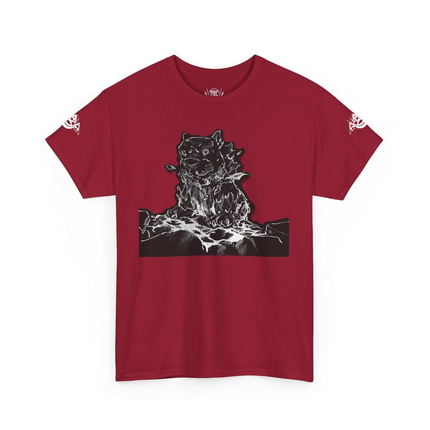 Flames Dog Abstract Tee