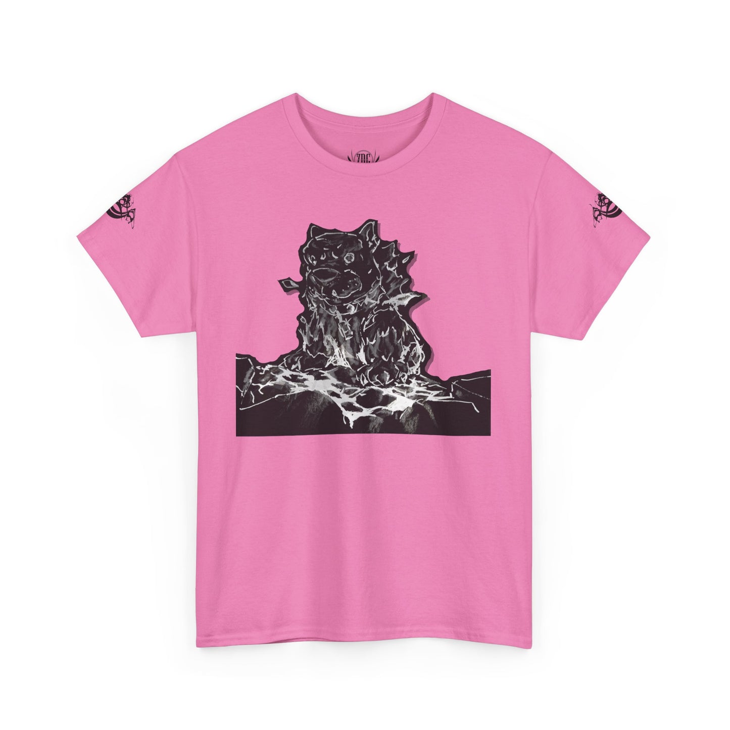 Flames Dog Abstract Tee