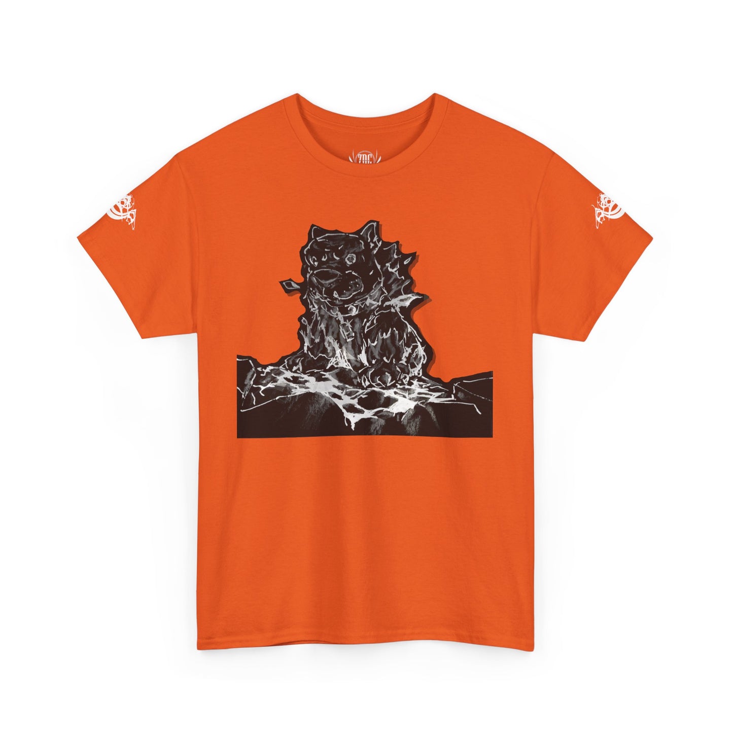 Flames Dog Abstract Tee