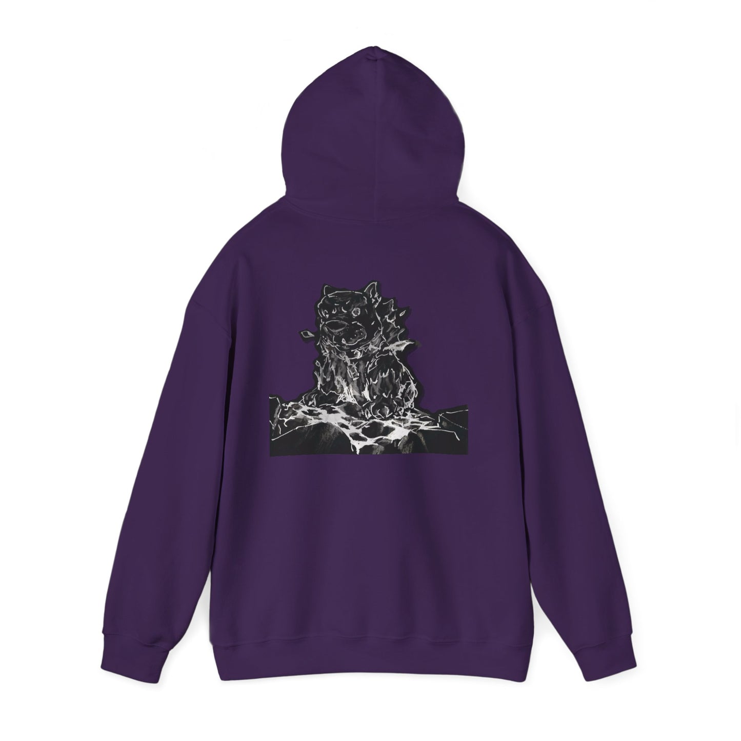 Flames Dog Hooded Sweatshirt