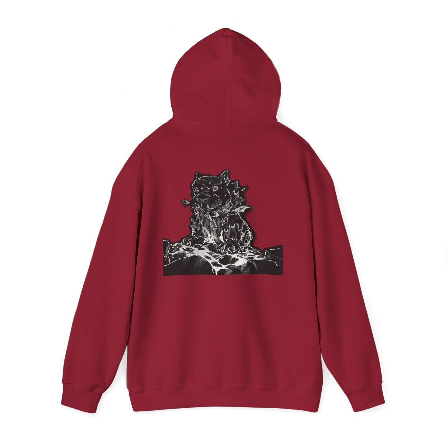 Flames Dog Hooded Sweatshirt