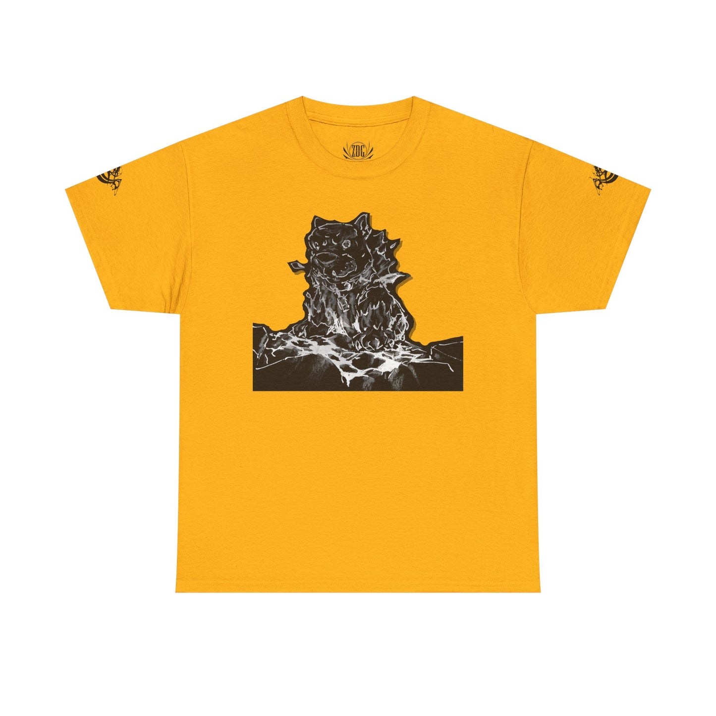 Flames Dog Abstract Tee