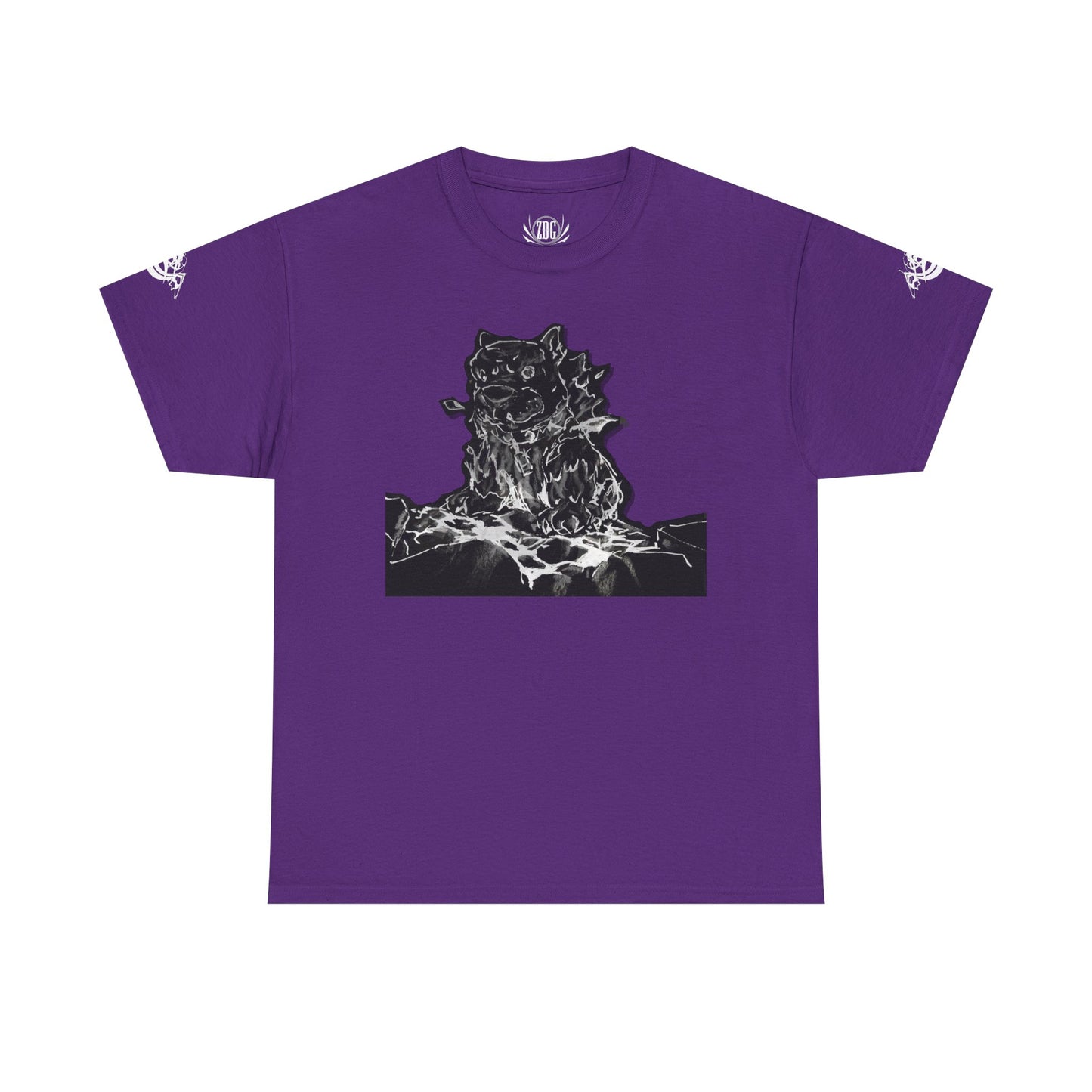 Flames Dog Abstract Tee