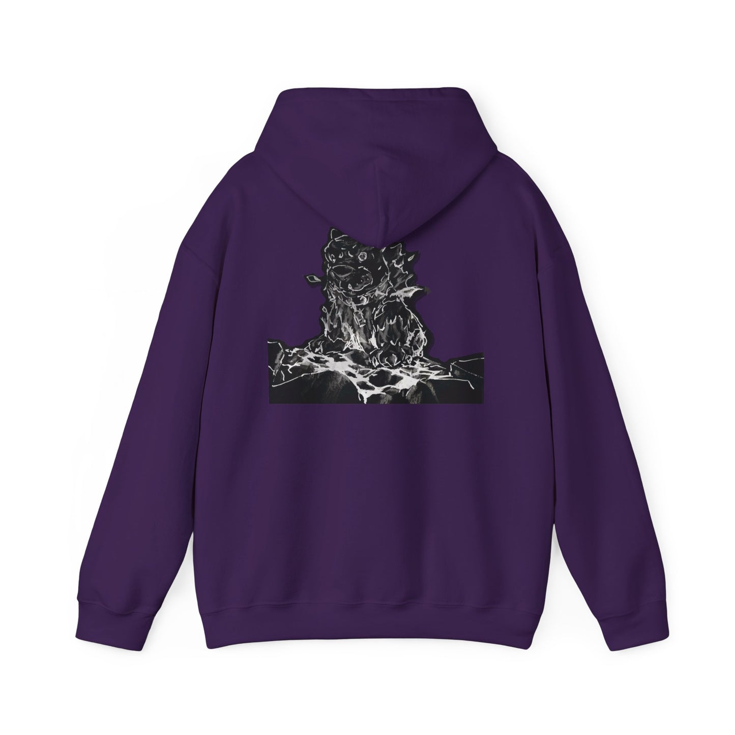 Flames Dog Hooded Sweatshirt
