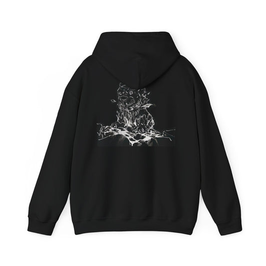 Flames Dog Hooded Sweatshirt