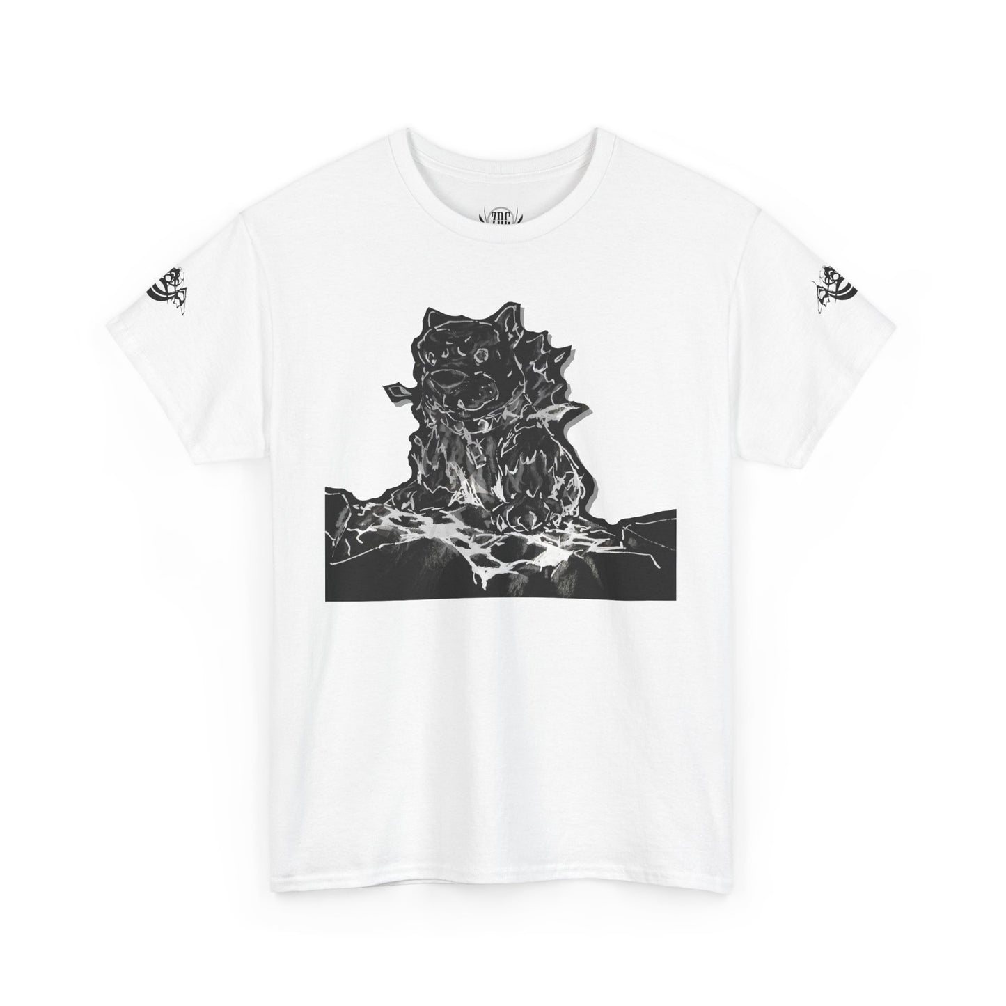 Flames Dog Abstract Tee