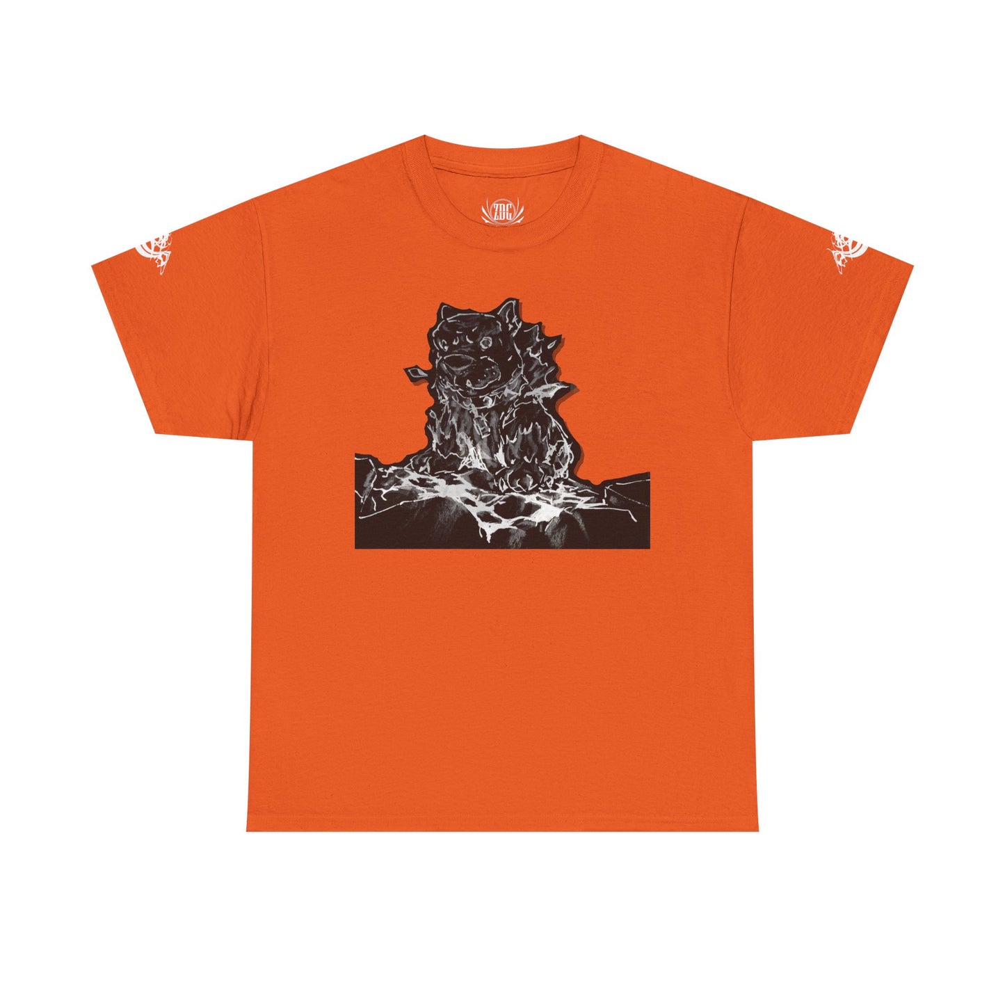 Flames Dog Abstract Tee