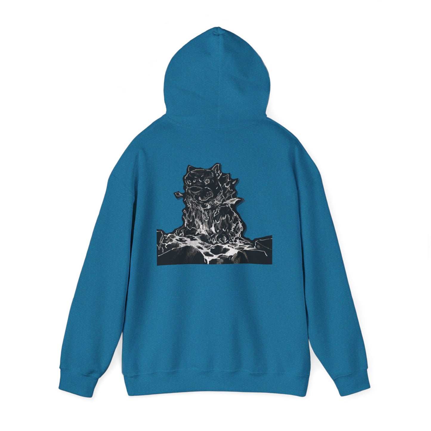 Flames Dog Hooded Sweatshirt
