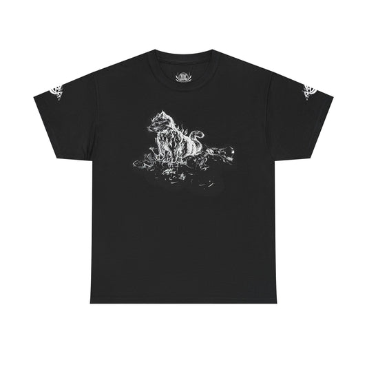 Flames Cat Abstract Tee