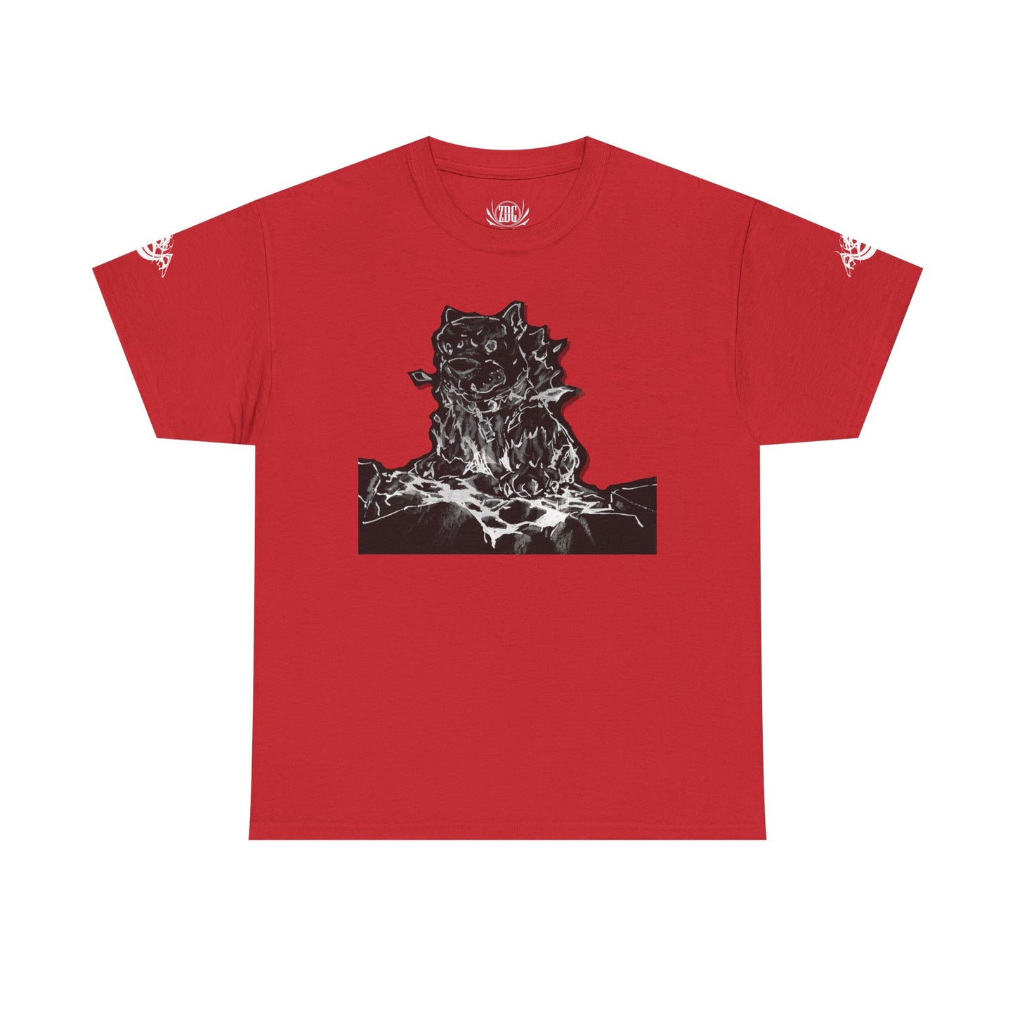 Flames Dog Abstract Tee