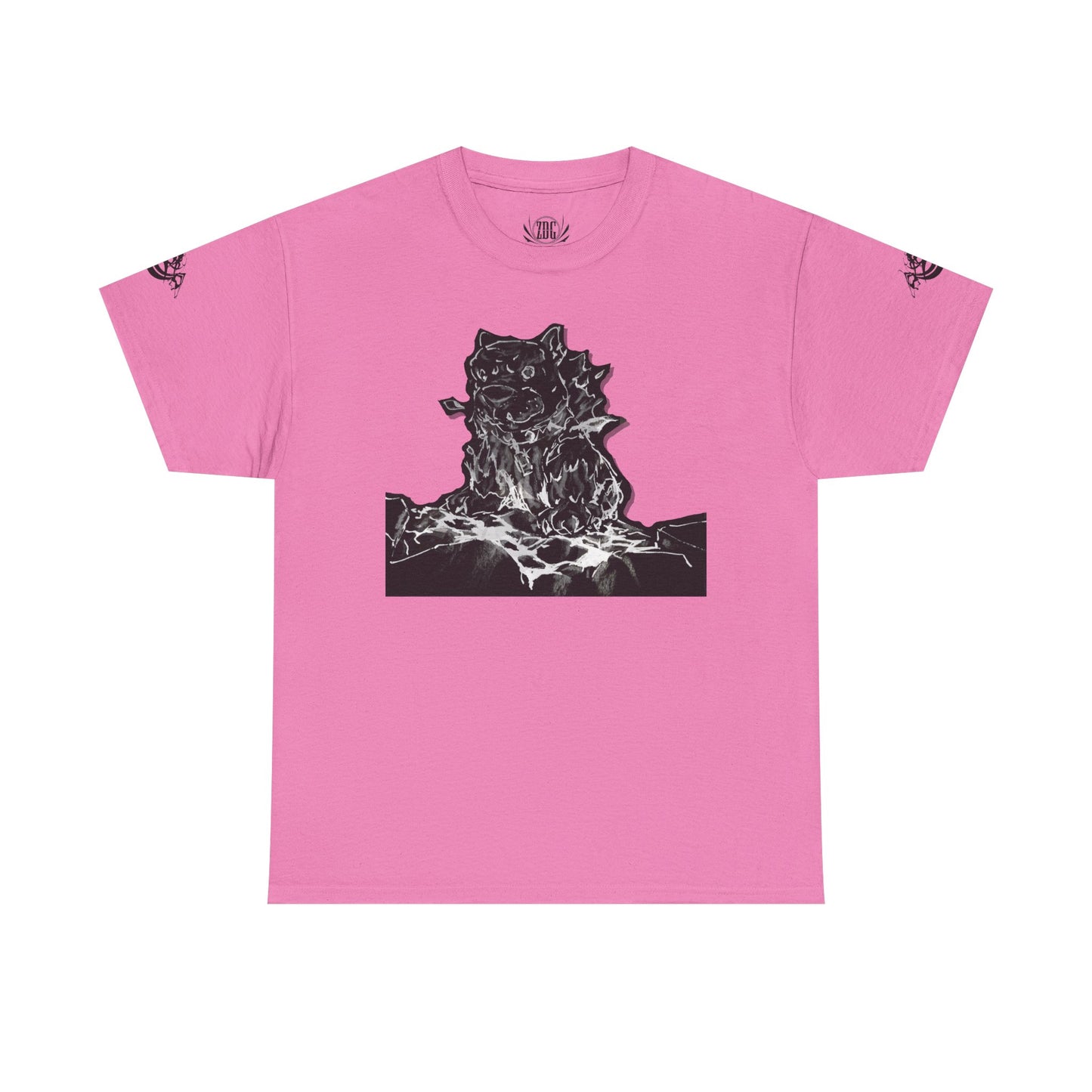 Flames Dog Abstract Tee