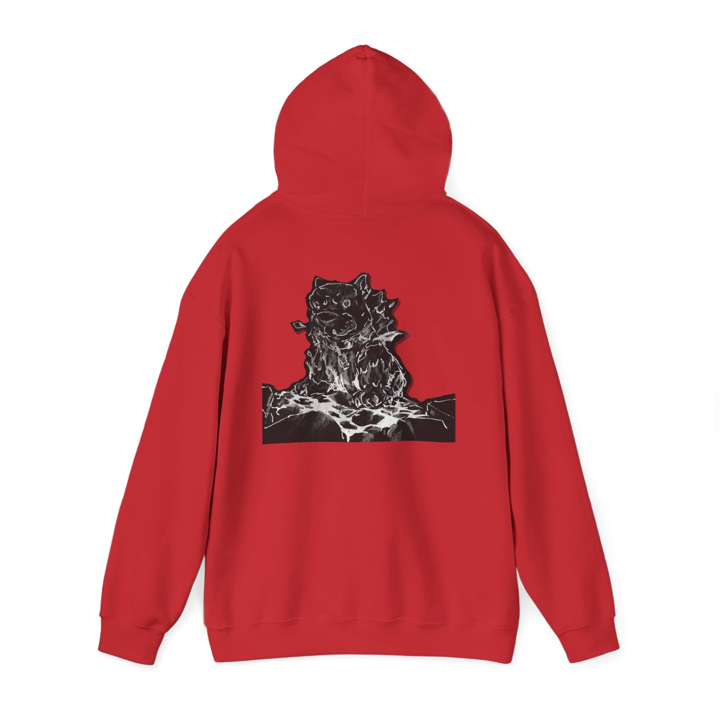 Flames Dog Hooded Sweatshirt